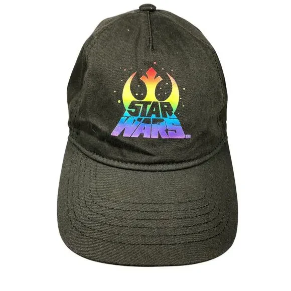 Disney Parks Star Wars Hat Pride Rainbow Rebel Baseball Cap Adjustable OSFA - Picture 3 of 6